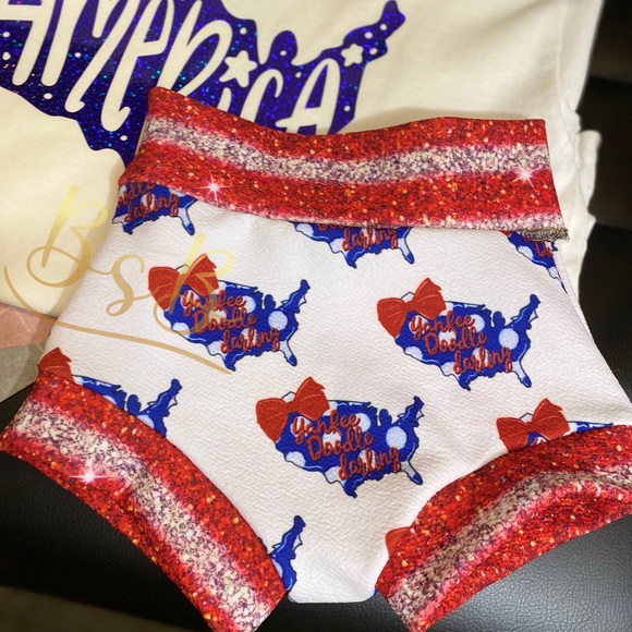 Patriotic baby/toddler bummies and matching shirts - Picture 4 of 4